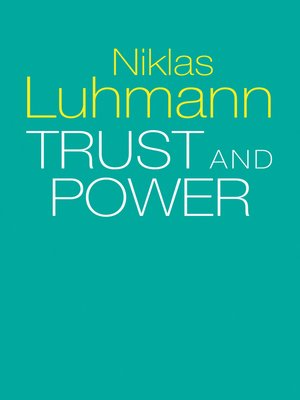 cover image of Trust and Power